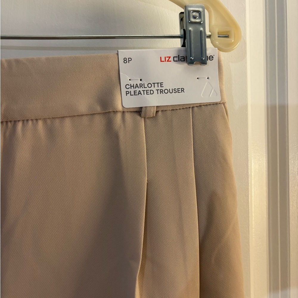 Women’s Liz Claiborne Charlotte Trouser pants - Beige Sz 8P NWT - Picture 5 of 8